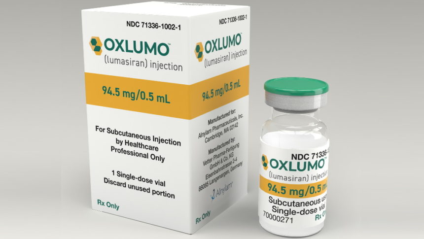 原发性高草酸尿症1型（PH1）新药Oxlumo（lumasiran）FDA获