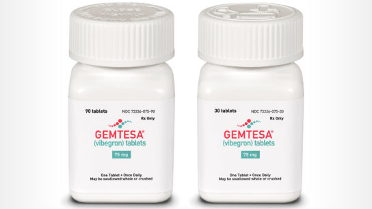 FDA批准Gemtesa（vibegron）片