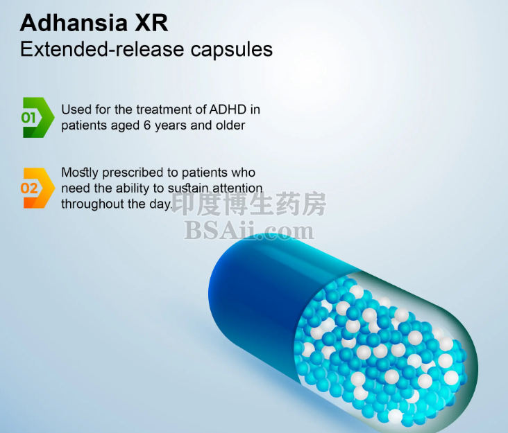 Adhansia XR（盐酸哌醋甲酯）缓释