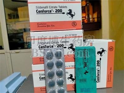 印度马牌Sildenafil Citrate Tablets Cenforce 200盒装效果