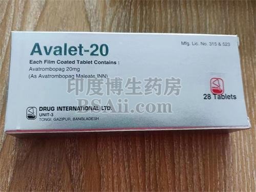 苏可欣Avalet-20升血小板每日几粒？药厂实拍